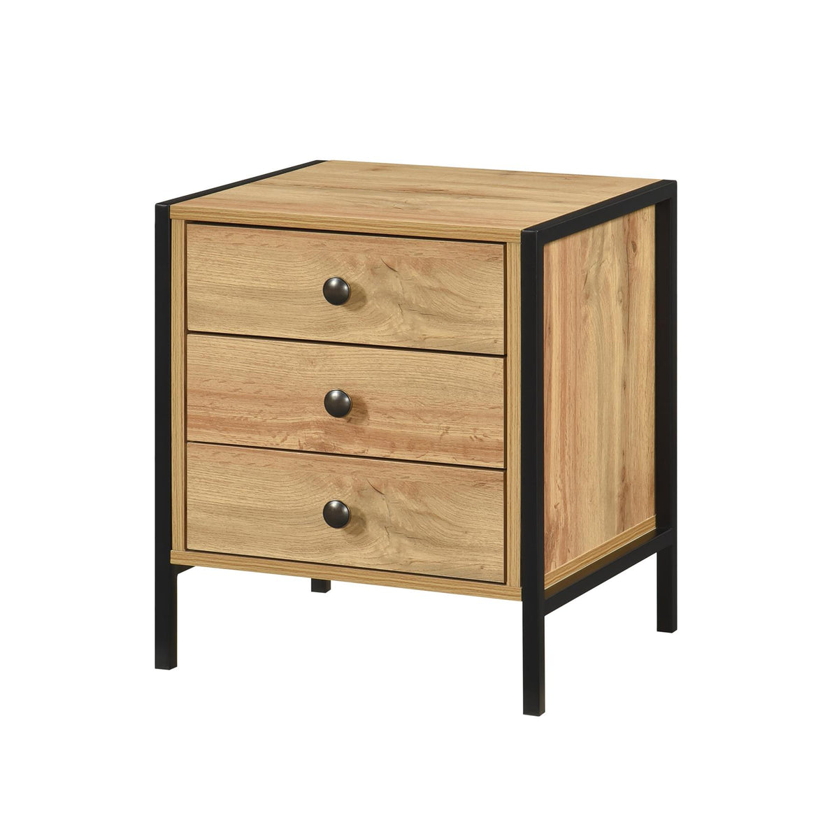 Alva Open Wardrobe with 2 Drawers 3 Piece Bedroom Set