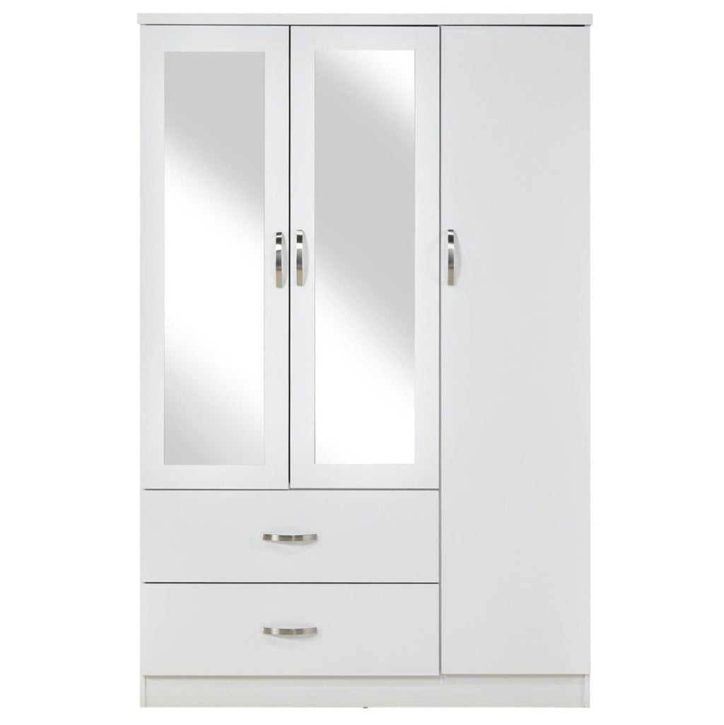 Paddington 3 Door Wardrobe & 3+2 Drawer Chest 4 Piece Bedroom Set
