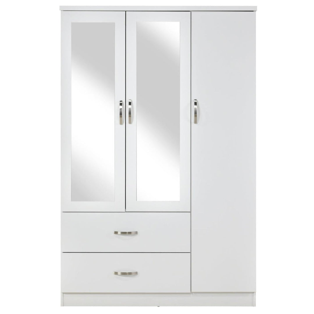 Paddington 3 Door Wardrobe & 3+2 Drawer Chest 4 Piece Bedroom Set