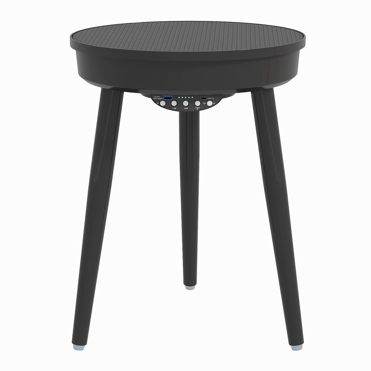 Bluetooth Speaker Side Table with 360° Sound & LED Light