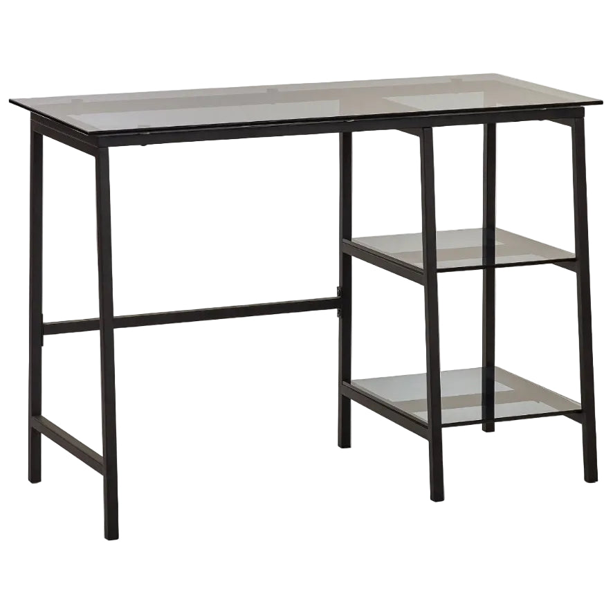 Chicago Smoked Glass Desk - Julian Bowen