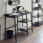 Chicago Smoked Glass Desk - Julian Bowen