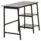 Chicago Smoked Glass Desk - Julian Bowen