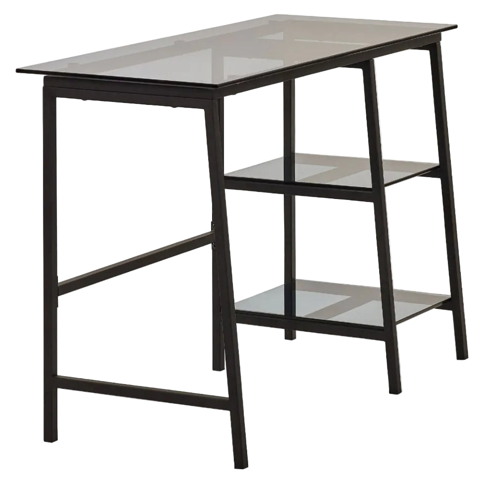 Chicago Smoked Glass Desk - Julian Bowen