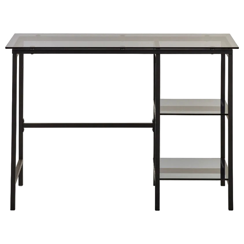 Chicago Smoked Glass Desk - Julian Bowen