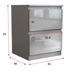 Soho 3 Door Wardrobe, 4 Drawer Chest & Bedside Tables 4 Piece Bedroom Set