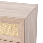 Willow Rattan 2 Door Wardrobe 3 Piece Bedroom Set