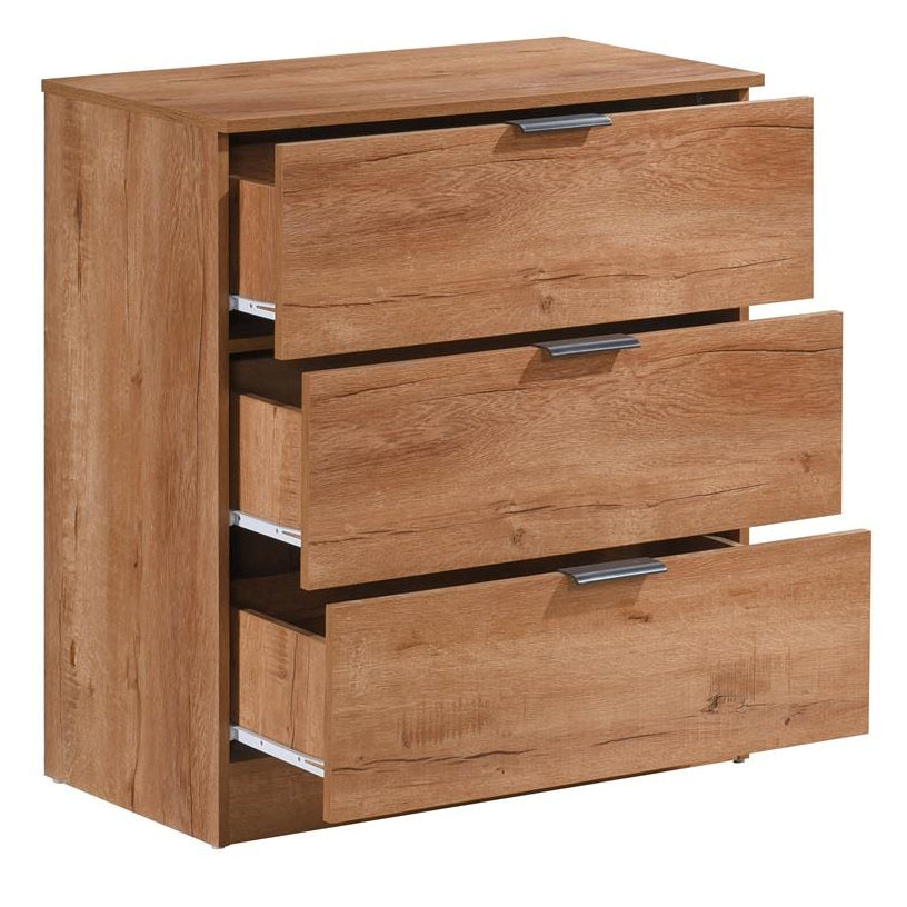 Richmond 3 Piece Bedroom Set With 2 Door Double Wardrobe