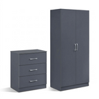 Highbury 2 Door Double Wardrobe & 3 Drawer Chest 2 Piece Bedroom Set