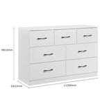 Paddington 4 Door Wardrobe & 7 Drawer Chest 3 Piece Bedroom Set