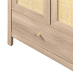 Willow Rattan 3 Door Wardrobe 3 Piece Bedroom Set