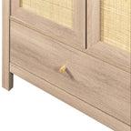 Willow Rattan 3 Door Wardrobe 3 Piece Bedroom Set