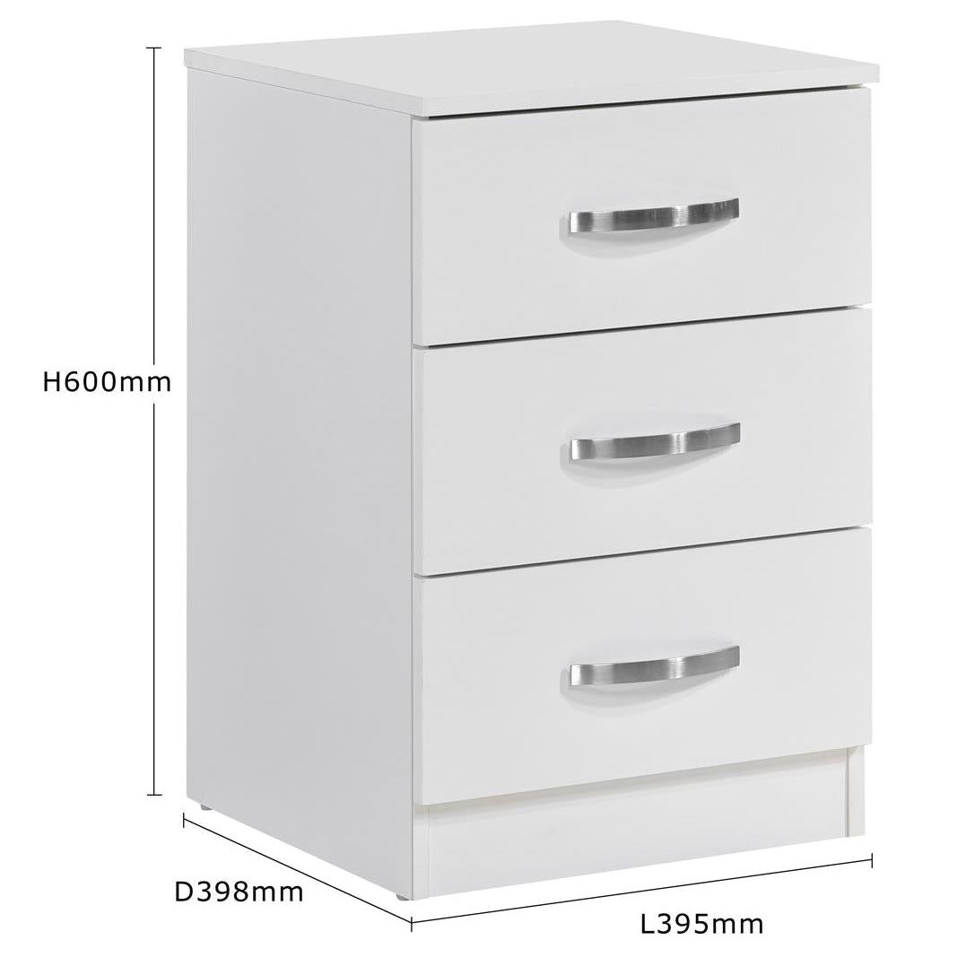 Paddington 3 Door Wardrobe & 7 Drawer Chest 3 Piece Set