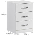 Paddington 4 Door Wardrobe & 7 Drawer Chest 3 Piece Bedroom Set