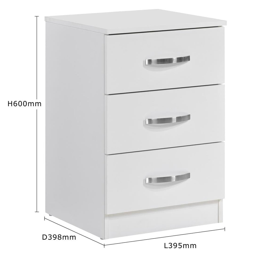 Paddington 4 Door & 7 Drawer Chest 4 Piece Bedroom Set