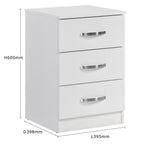 Paddington 4 Door & 7 Drawer Chest 4 Piece Bedroom Set