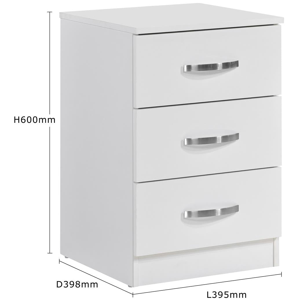 Paddington 3 Door Wardrobe & 3+2 Drawer Chest 3 Piece Bedroom Set
