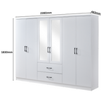 Paddington 3+2 Drawer Chest 3 Piece Bedroom Set