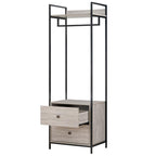 Alva Open Wardrobe Set with 2 Drawers & 4 Shelves