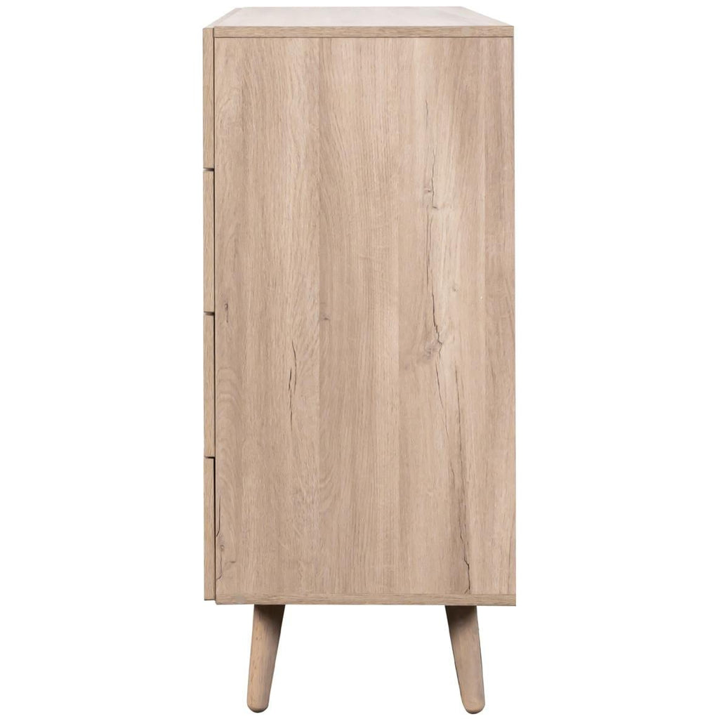 Willow Rattan 3 Door Wardrobe 3 Piece Bedroom Set