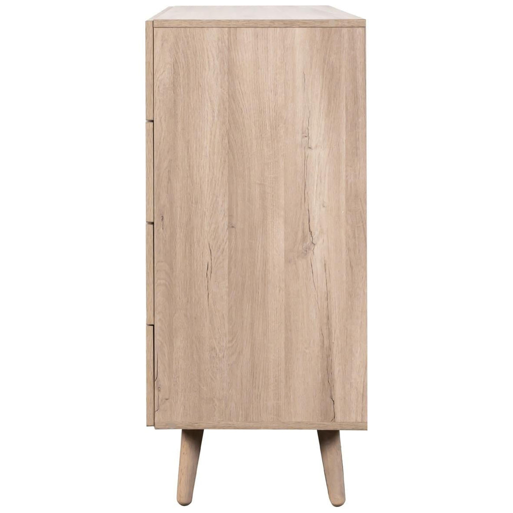 Willow Rattan 2 Door Wardrobe 3 Piece Bedroom Set