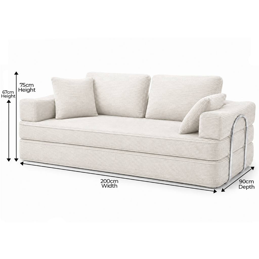Flex 3 Seater Boneless Compressed Sofa Bed