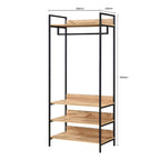 Alva Open Wardrobe Set with 2 Drawers & 4 Shelves