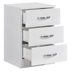 Paddington 3 Drawer Bedside Table