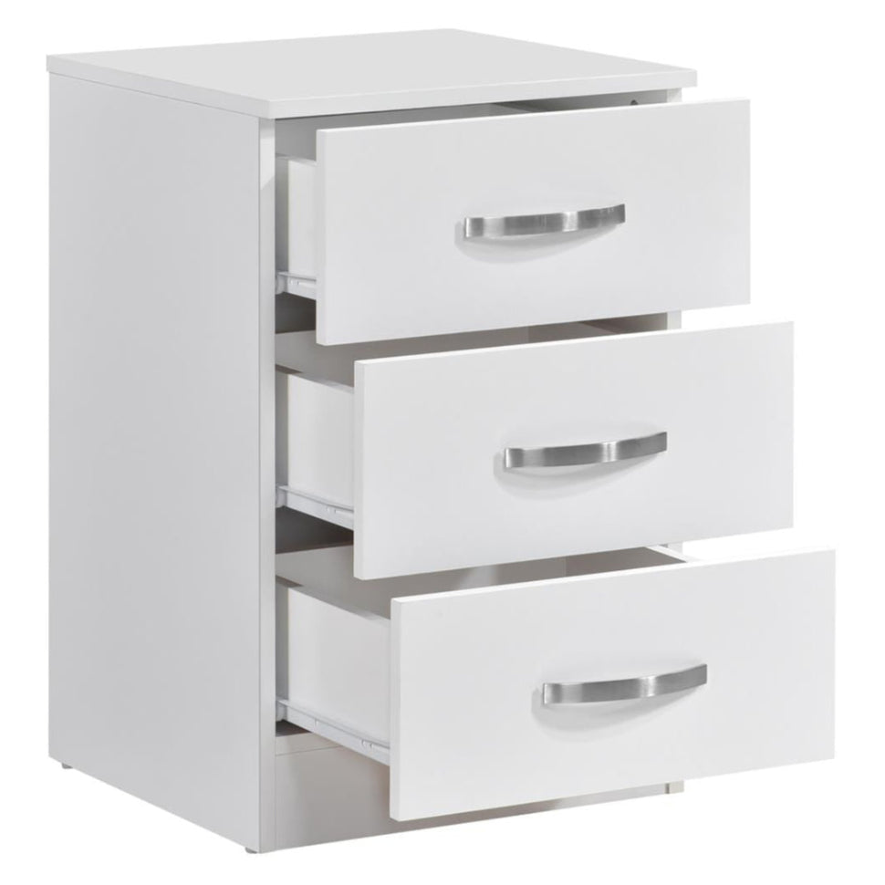 Paddington 3 Drawer Bedside Table