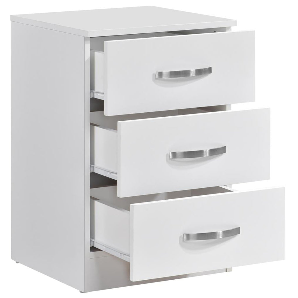 Paddington 4 Door Wardrobe & 3+2 Drawer Chest 3 Piece Bedroom Set