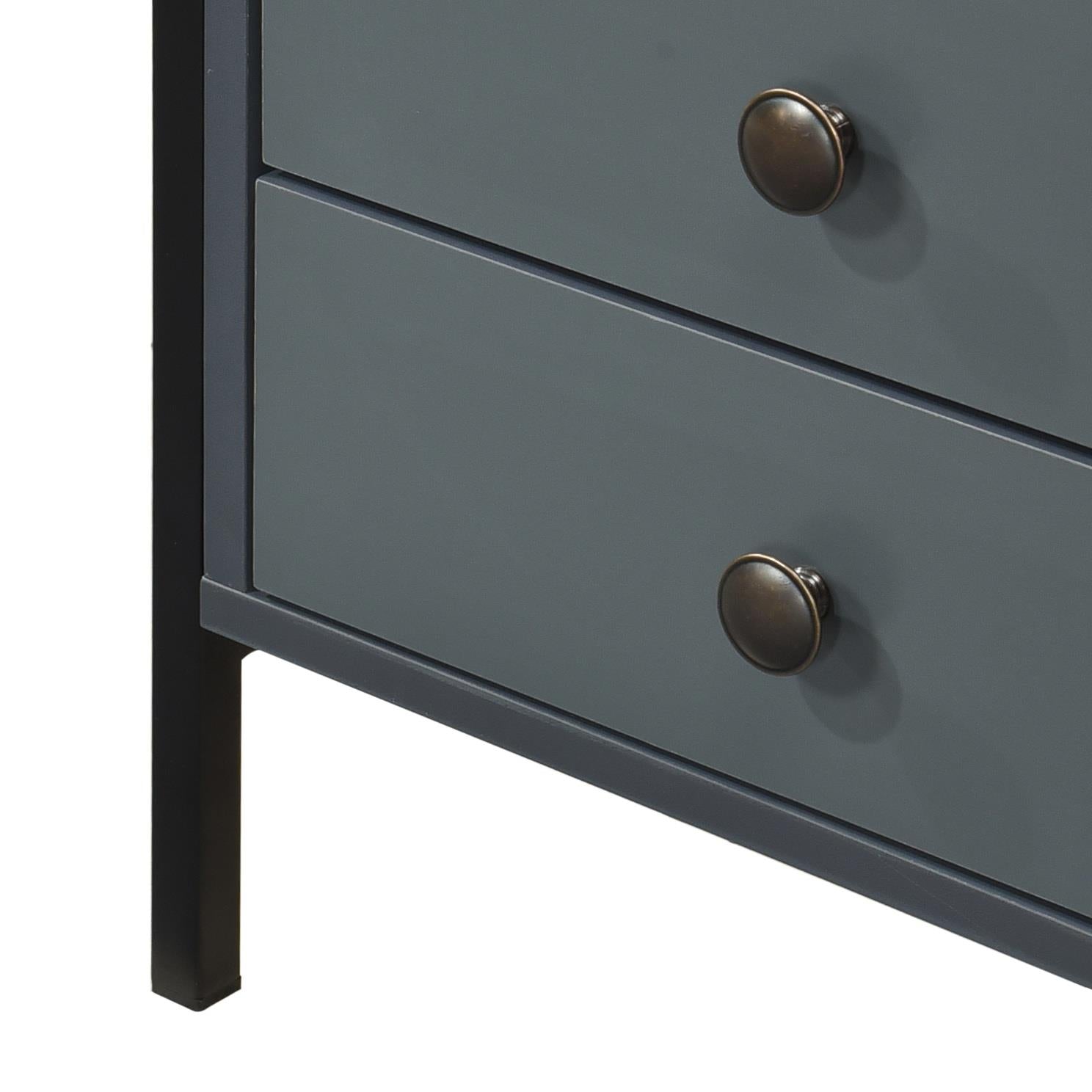 Alva Open Wardrobe with 2 Drawers 3 Piece Bedroom Set