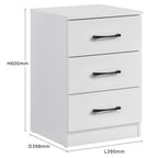 Paddington 4 Door & 7 Drawer Chest 4 Piece Bedroom Set