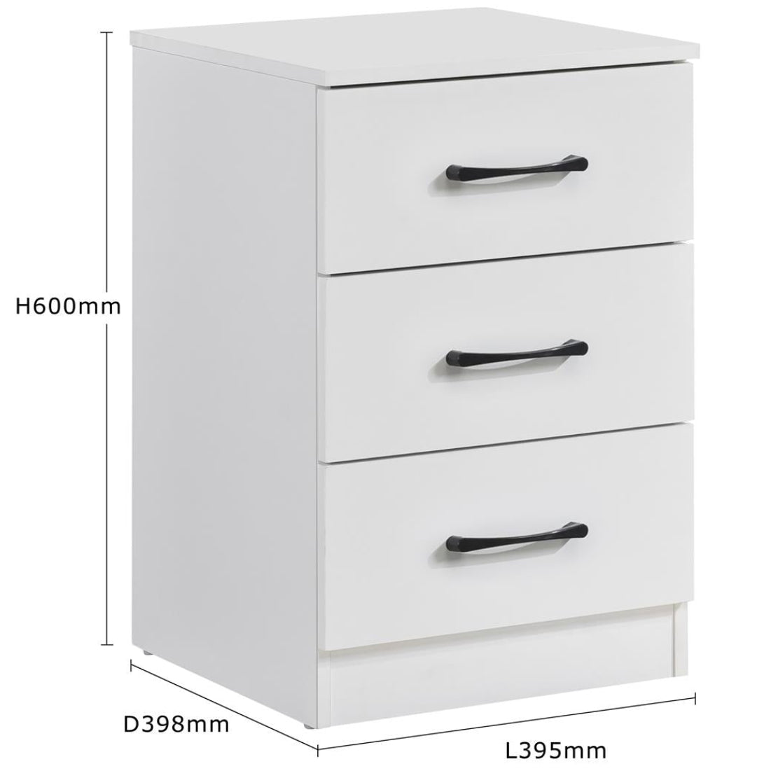 Paddington 3 Door Wardrobe & 7 Drawer Chest 3 Piece Set