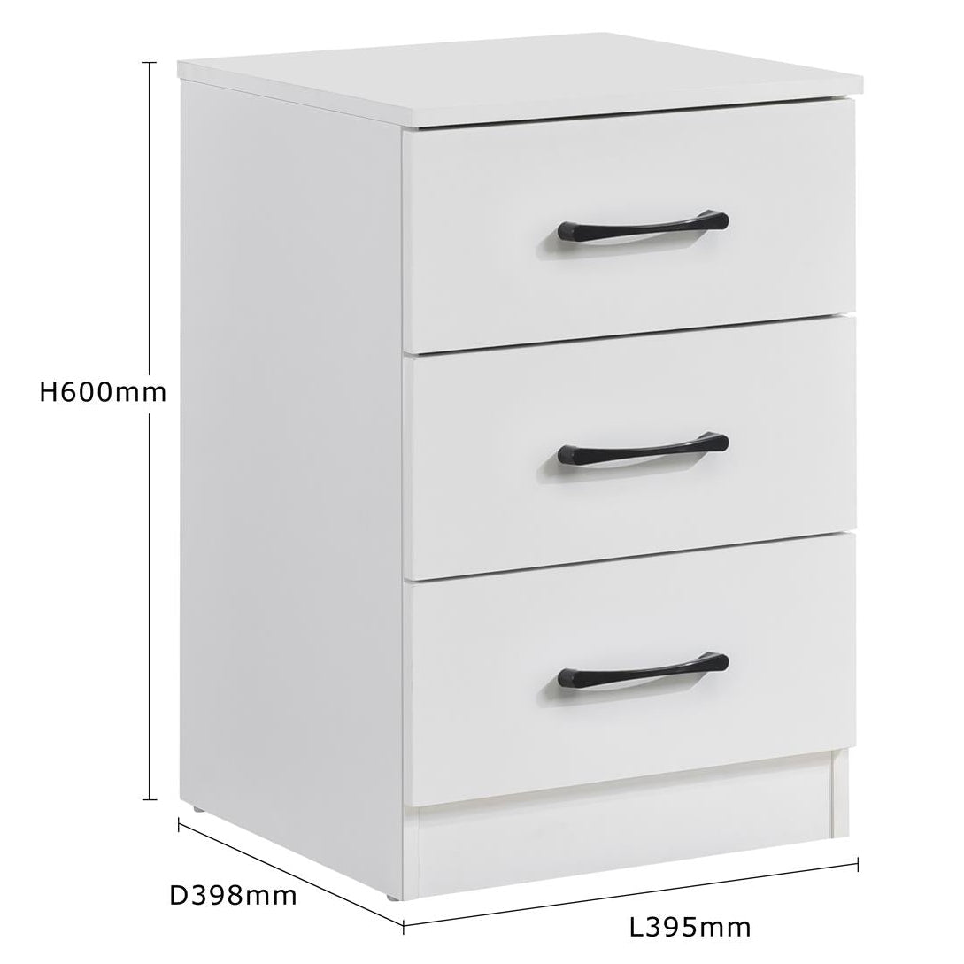 Paddington 3+2 Drawer Chest 3 Piece Bedroom Set