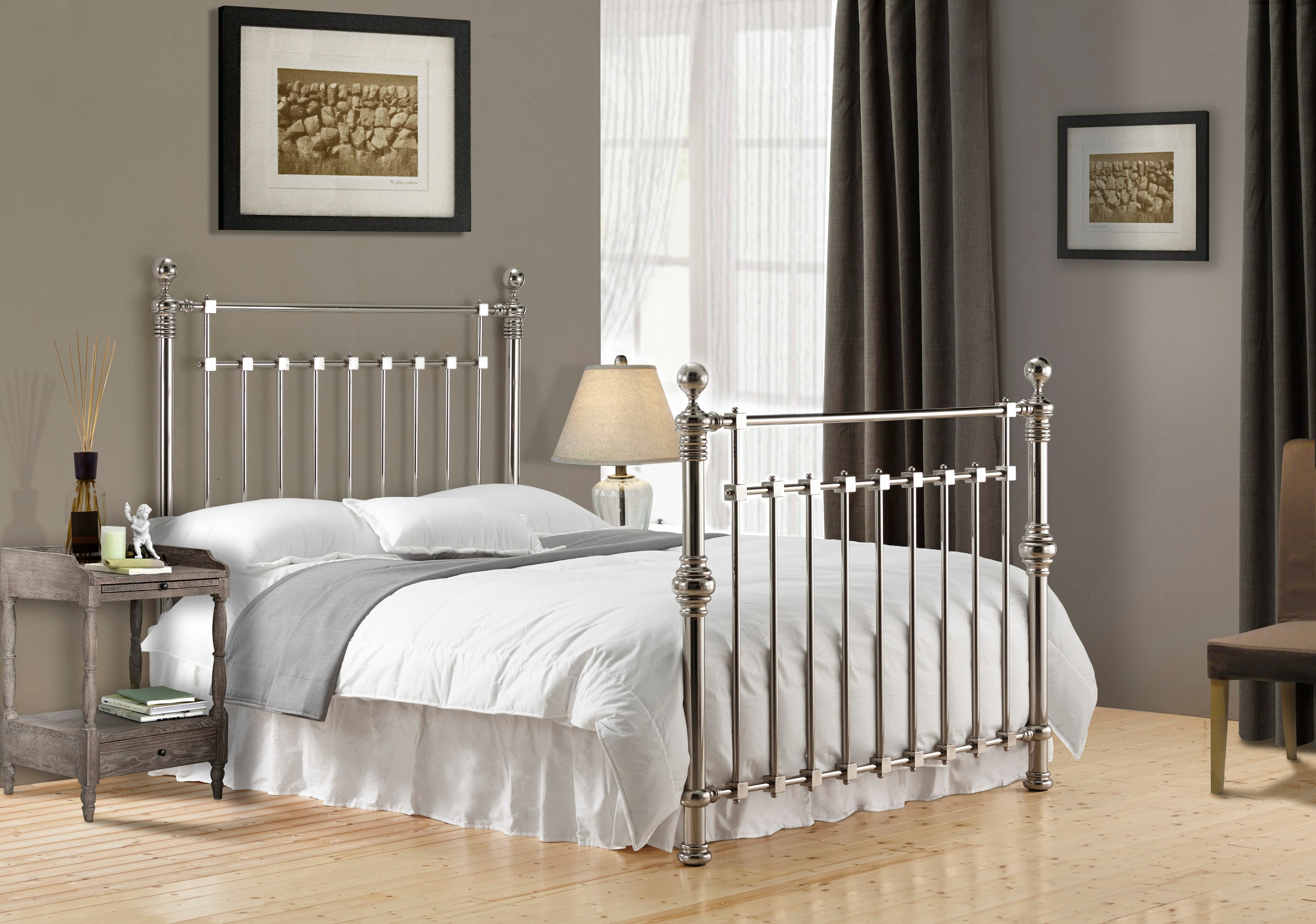 Edward Bed in Chrome - Time Living