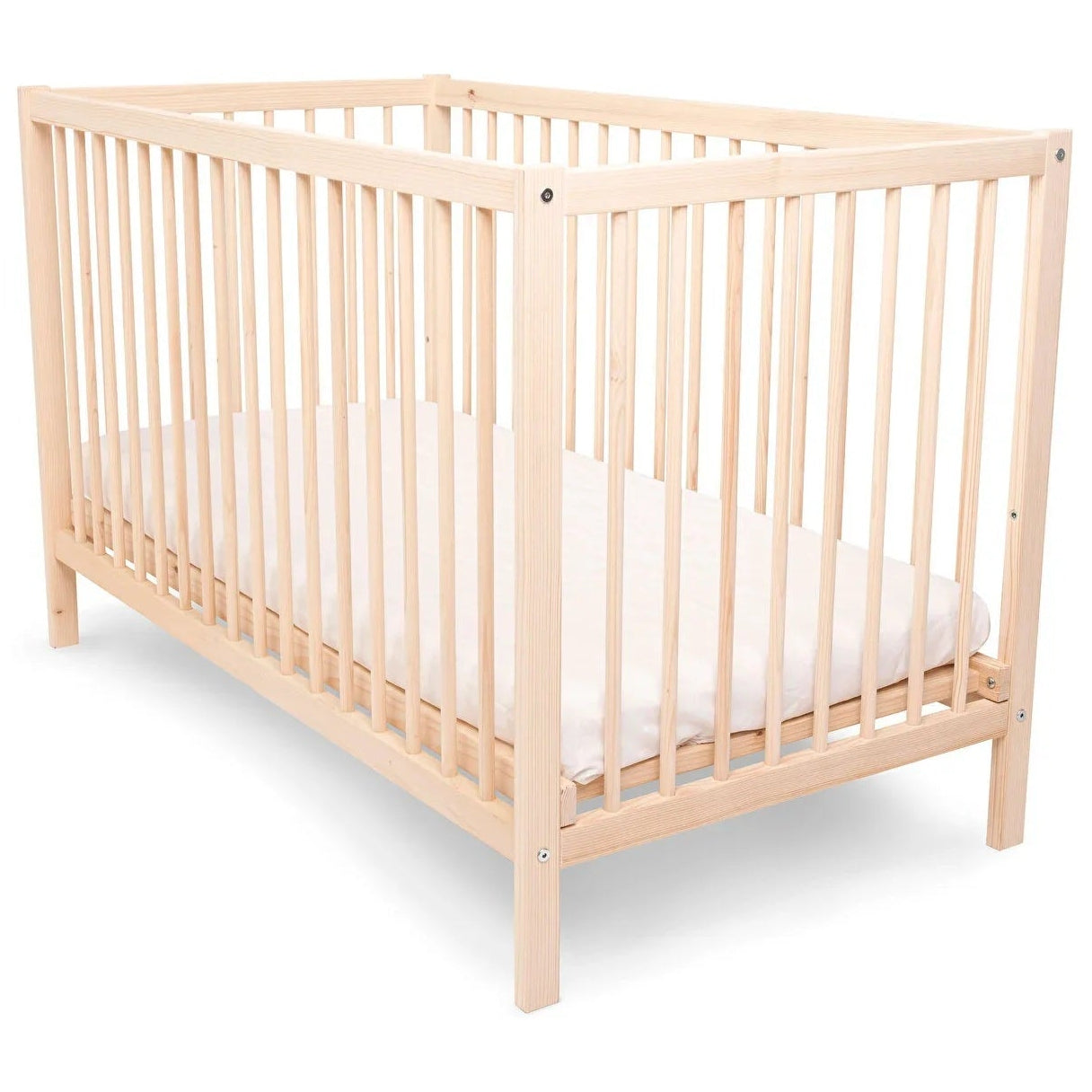 Ella Wooden Cot 120 x 60cm with Adjustable Levels - Swish Furniture
