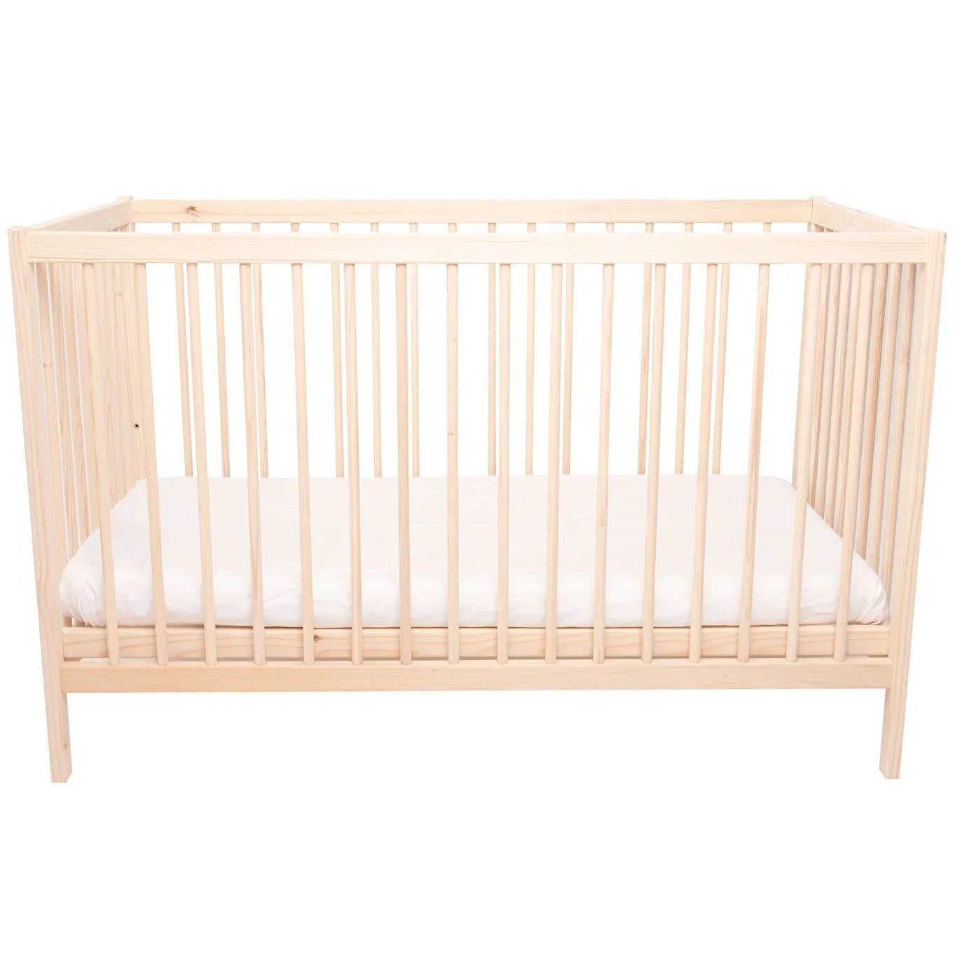 Ella Wooden Cot 120 x 60cm with Adjustable Levels - Swish Furniture