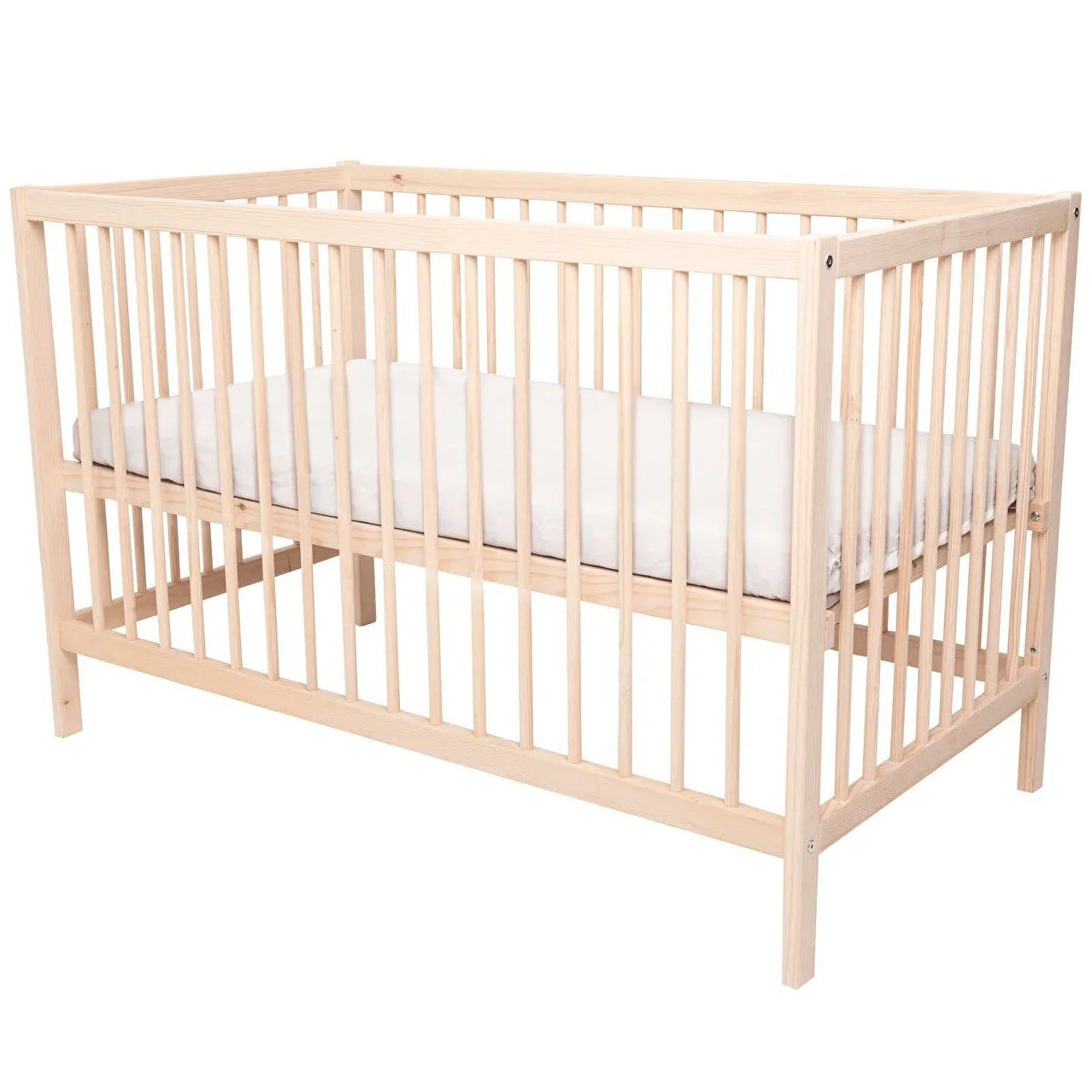 Ella Wooden Cot 120 x 60cm with Adjustable Levels - Swish Furniture