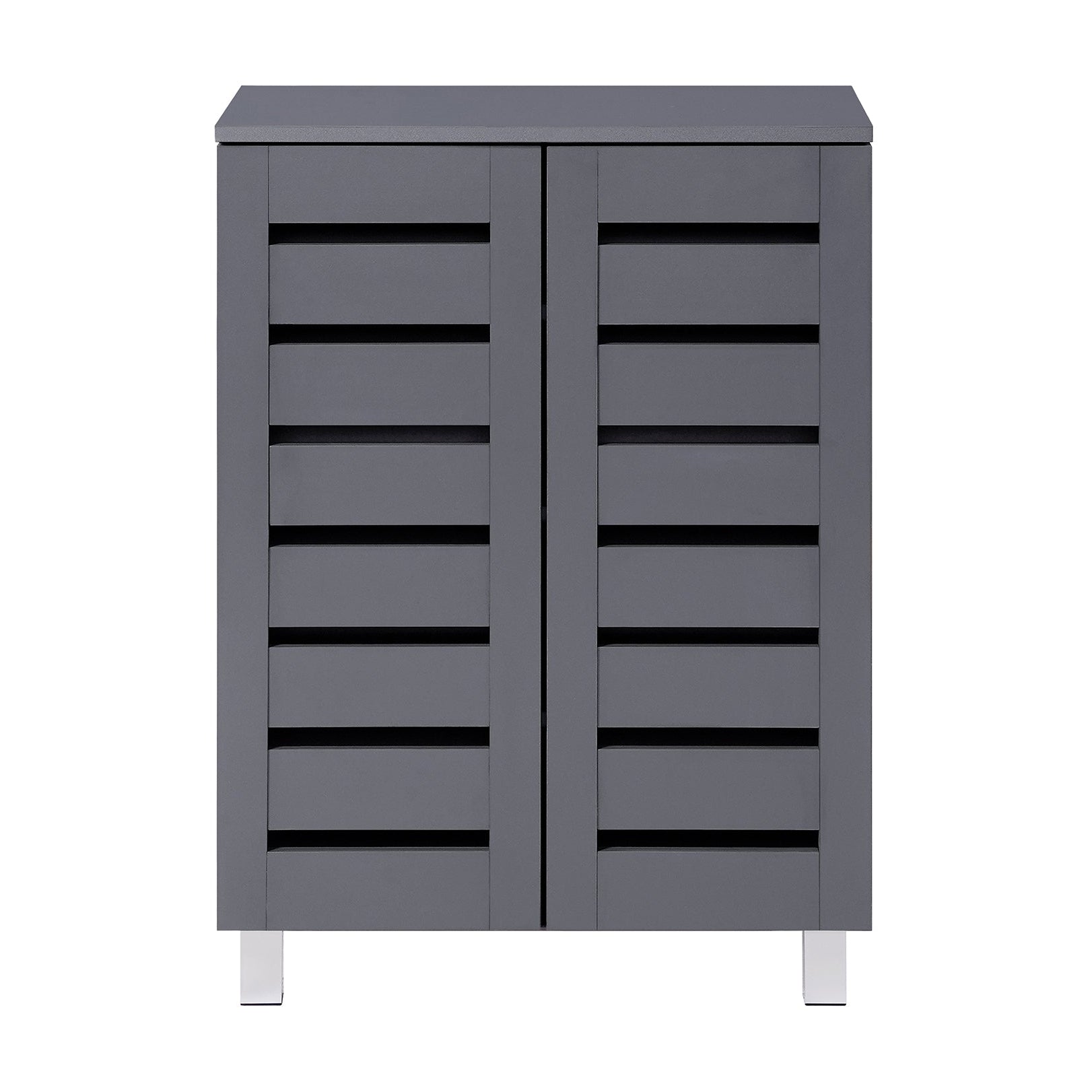 Euston Modern 2 Door Shoe Storage Cabinet - Swish Furniture
