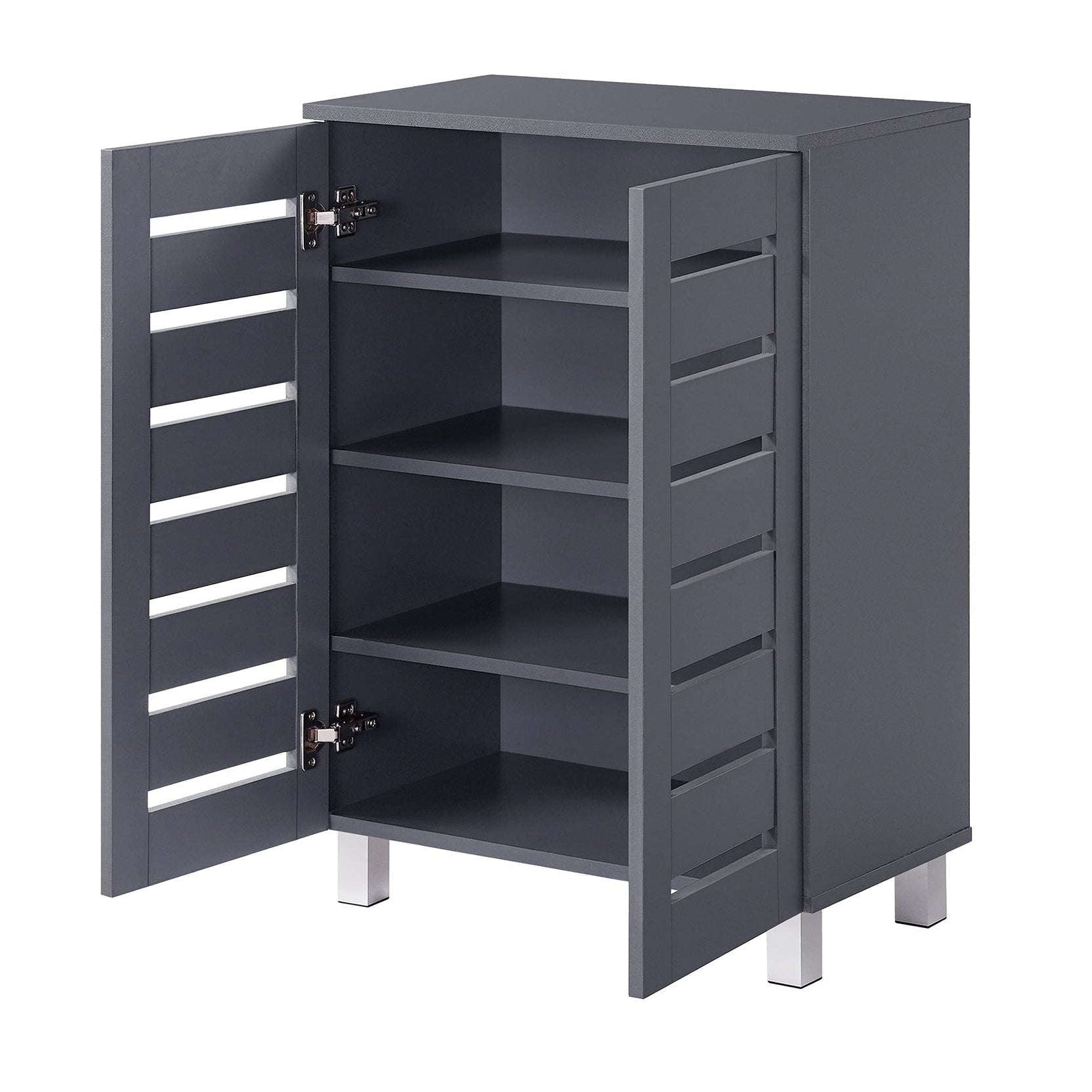 Euston Modern 2 Door Shoe Storage Cabinet - Swish Furniture