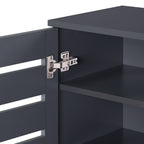 Euston Modern 2 Door Shoe Storage Cabinet - Swish Furniture