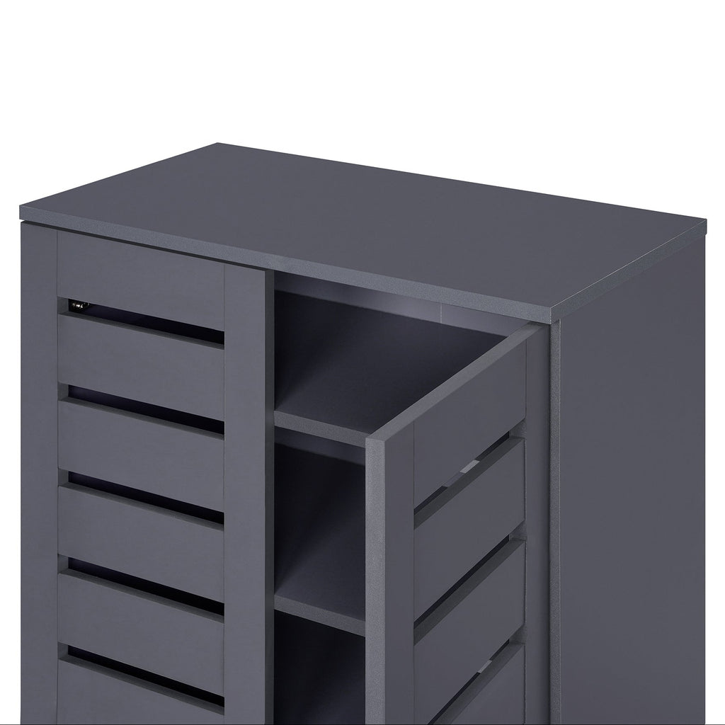 Euston Modern 2 Door Shoe Storage Cabinet - Swish Furniture