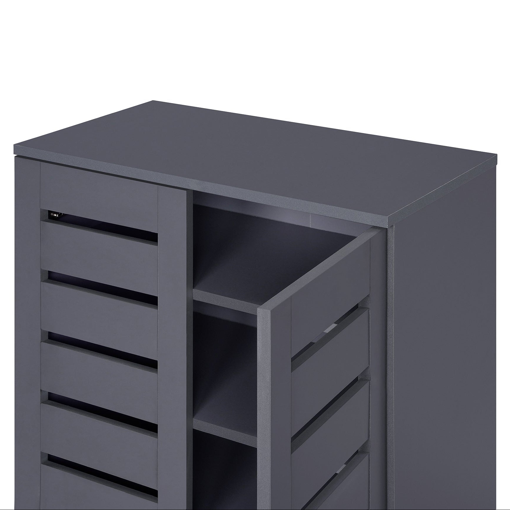 Euston Modern 2 Door Shoe Storage Cabinet - Swish Furniture