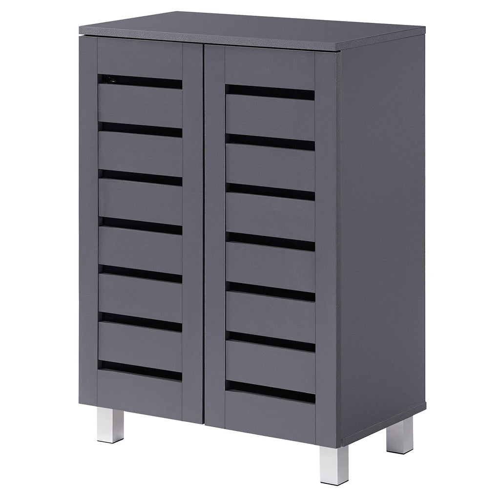 Euston Modern 2 Door Shoe Storage Cabinet - Swish Furniture