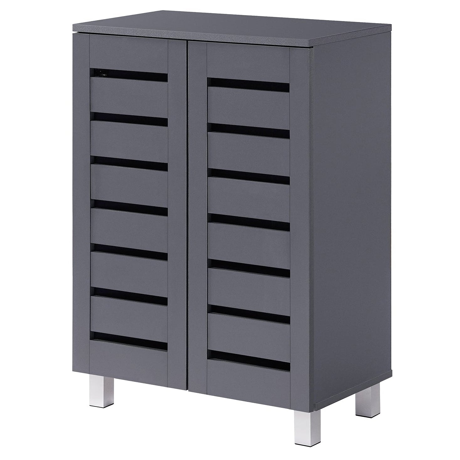 Euston Modern 2 Door Shoe Storage Cabinet - Swish Furniture