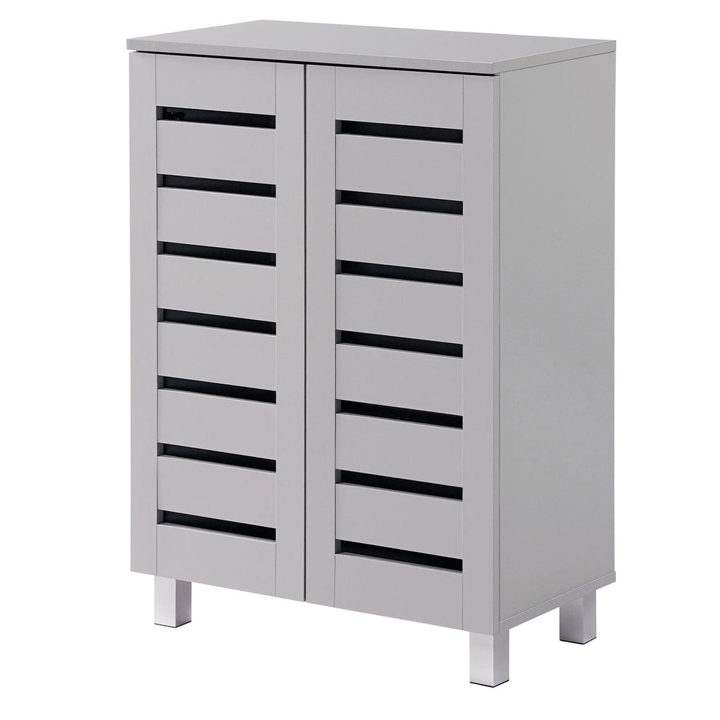 Euston Modern 2 Door Shoe Storage Cabinet - Swish Furniture