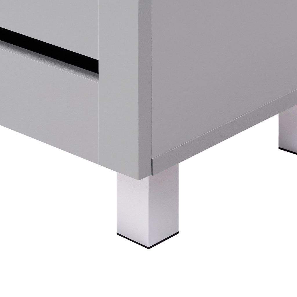 Euston Modern 2 Door Shoe Storage Cabinet - Swish Furniture