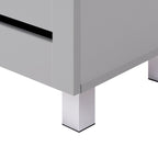 Euston Modern 2 Door Shoe Storage Cabinet - Swish Furniture