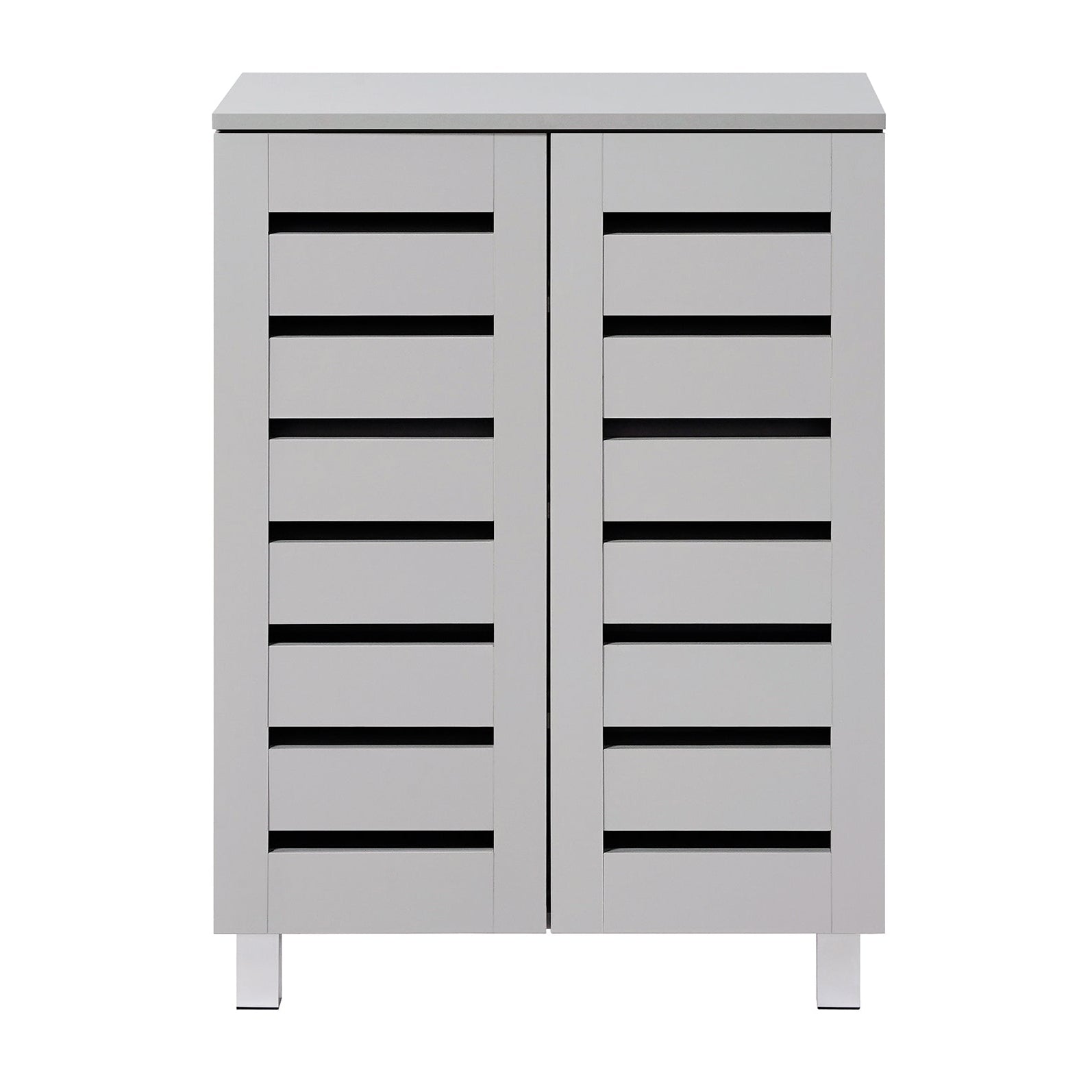 Euston Modern 2 Door Shoe Storage Cabinet - Swish Furniture