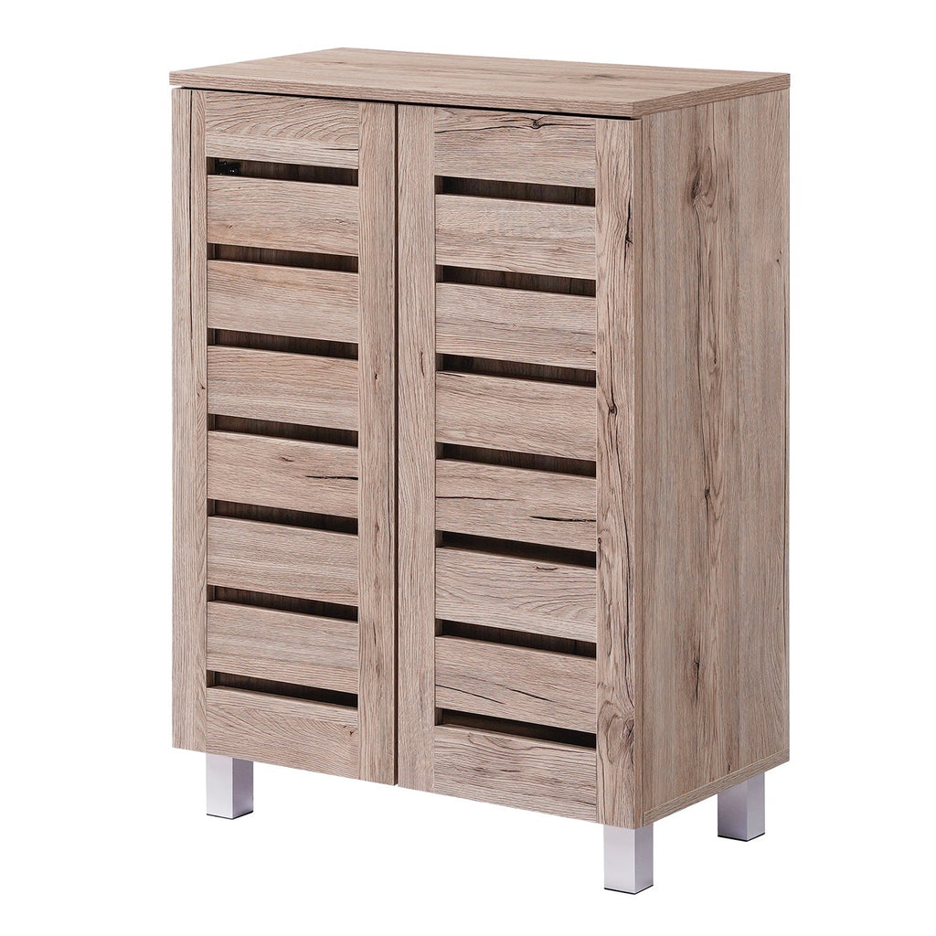 Euston Modern 2 Door Shoe Storage Cabinet - Swish Furniture